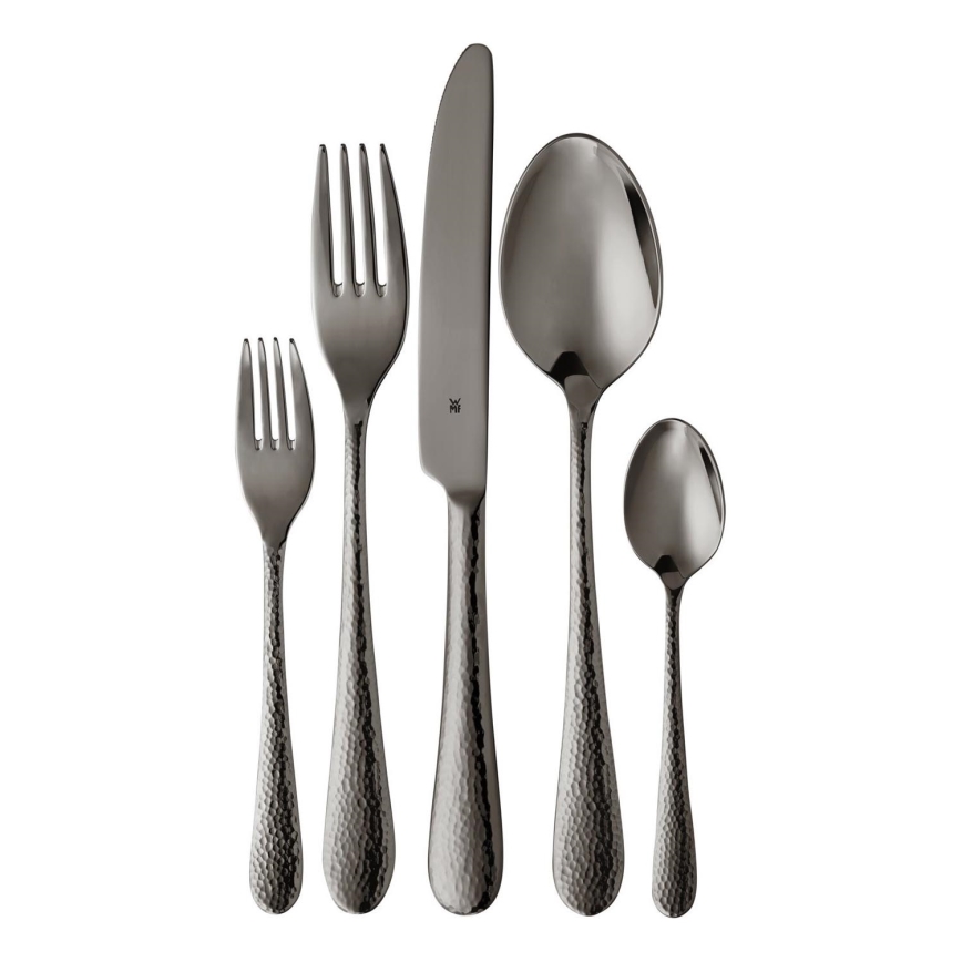 WMF - Ruokailuvälinesarja ruostumaton teräs SITELLO 30pcs musta