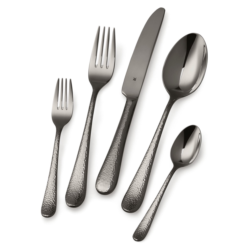 WMF - Ruokailuvälinesarja ruostumaton teräs SITELLO 30pcs musta