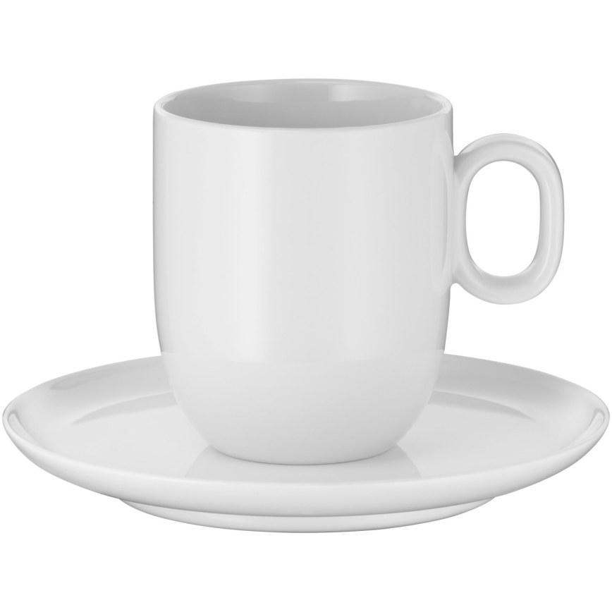 WMF - SETTI 2x Cafe creme kuppi lautasella BARISTA 170 ml valkoinen