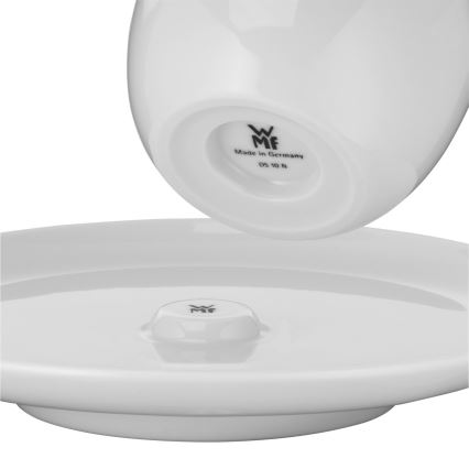WMF - SETTI 2x Cafe creme kuppi lautasella BARISTA 170 ml valkoinen