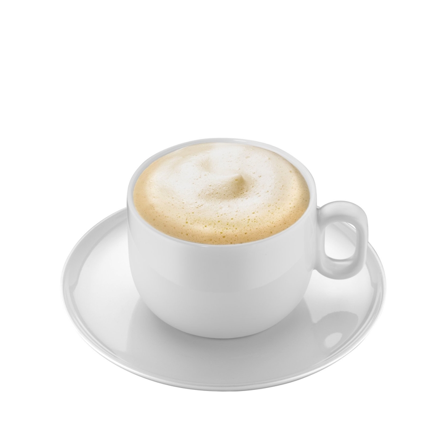 WMF - SETTI 2x Cappuccino kuppi lautasella BARISTA 160 ml valkoinen