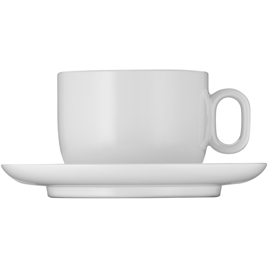 WMF - SETTI 2x Cappuccino kuppi lautasella BARISTA 160 ml valkoinen