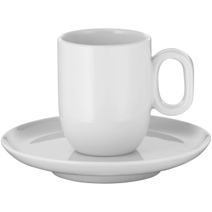 WMF - SETTI 2x Espressokuppi lautasella BARISTA valkoinen