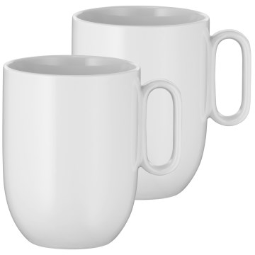 WMF - SETTI 2x Kahvikuppi BARISTA 380 ml valkoinen