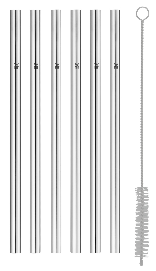 WMF - SETTI 6x Stainless steel straws BARIC + puhdistusharja