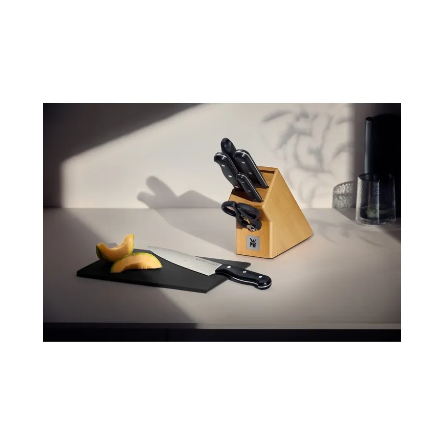 WMF - SPITZENKLASSE PLUS 6-osainen keittiöveitsisarja telineellä