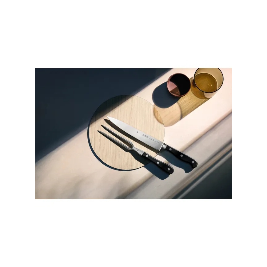WMF SPITZENKLASSE PLUS lihaleikkuusetti (veitsi ja haarukka), 2 kpl