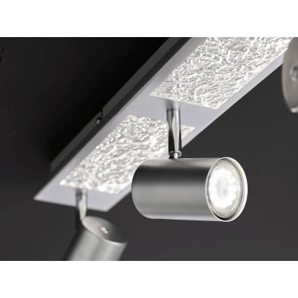 Wofi 11591 - LED-kohdevalaisin BALI 3xGU10/5W/230V + 2xLED/6W/230V 3000K
