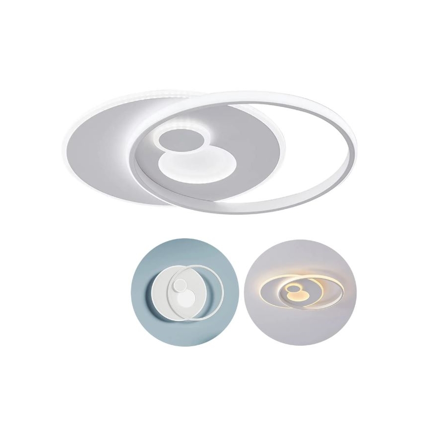 Wofi 11621 - LED Himmennettävä kattovalo AKON LED/38W/230V 2700-5500K+ kaukosäädin