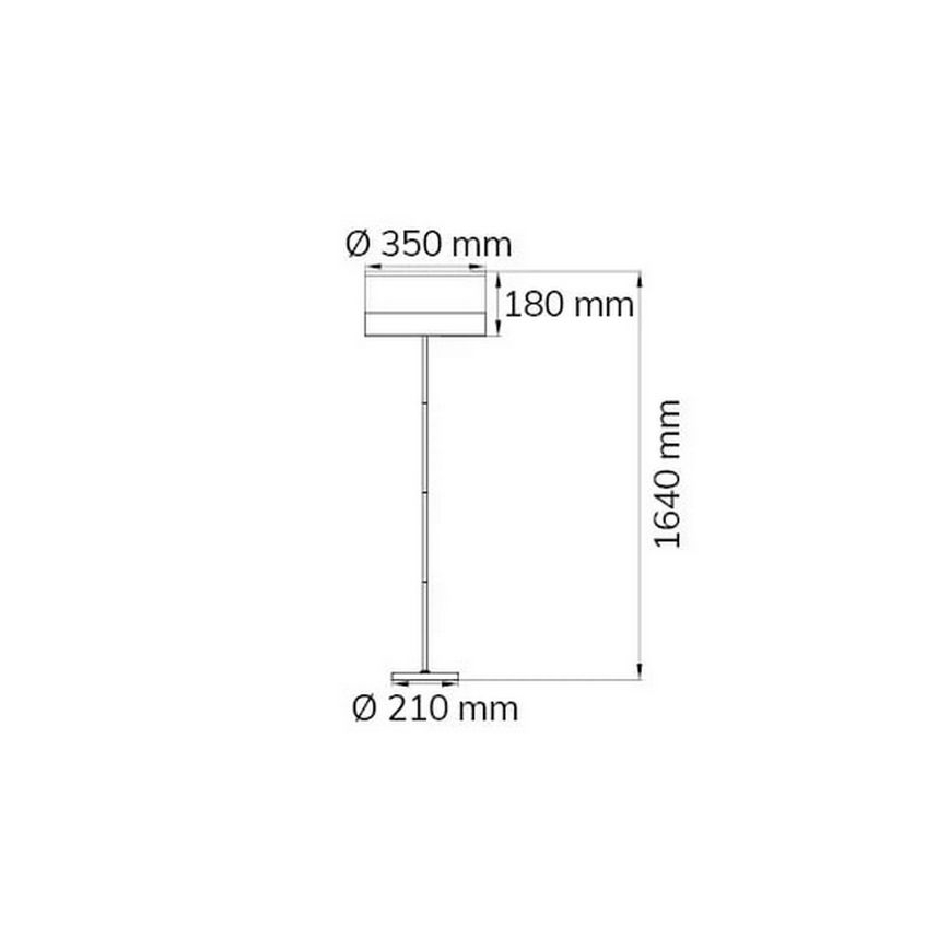 Wofi 11765 - Lattialamppu DAVIE 1xE27/40W/230V