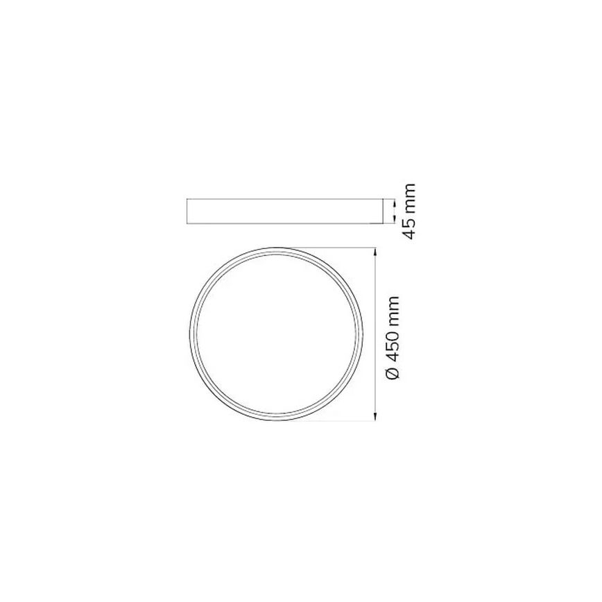 Wofi 12056 - LED-kattovalaisin DUBAI LED/27,5W/230V antrasiitti