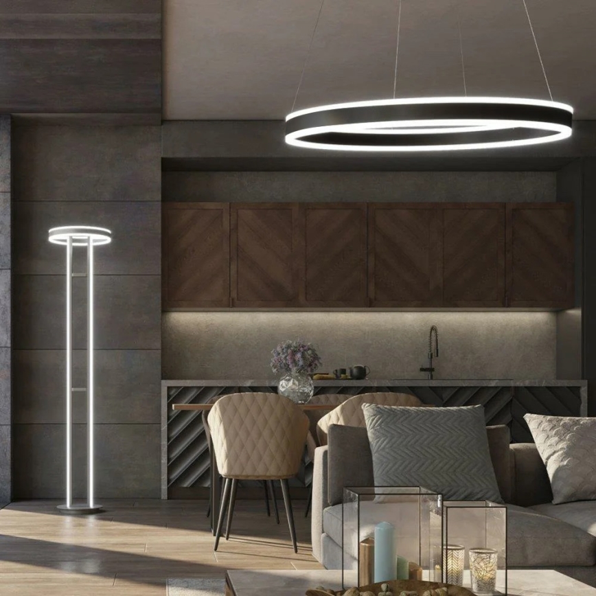 Wofi 12147 - Himmennettävä LED-kattokruunu johdossa KEMI LED/73W/230V 3000K + kauko-ohjaus