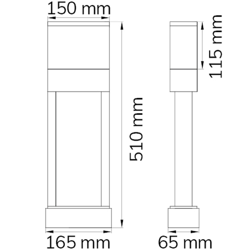 Wofi 12225 - LED Talonnumero DIEGO LED/10,5W/230V 3000K IP54