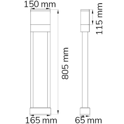 Wofi 12226 - LED Talonumero DIEGO LED/10,5W/230V 3000K IP54