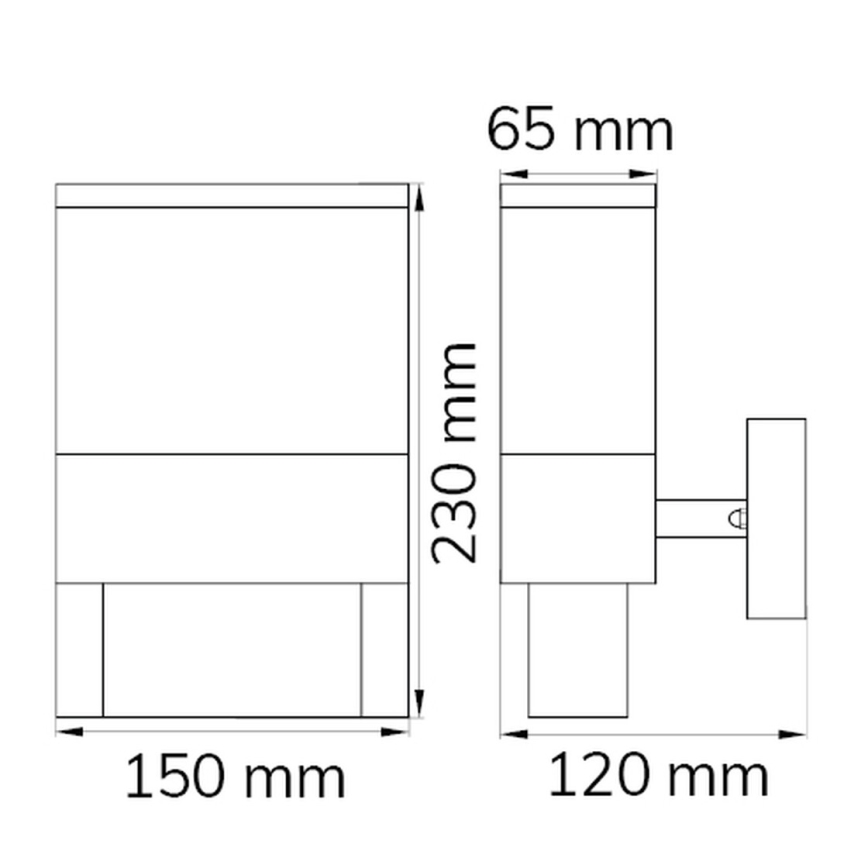 Wofi 12227 - LED Talonumero DIEGO LED/10,5W/230V 3000K IP54
