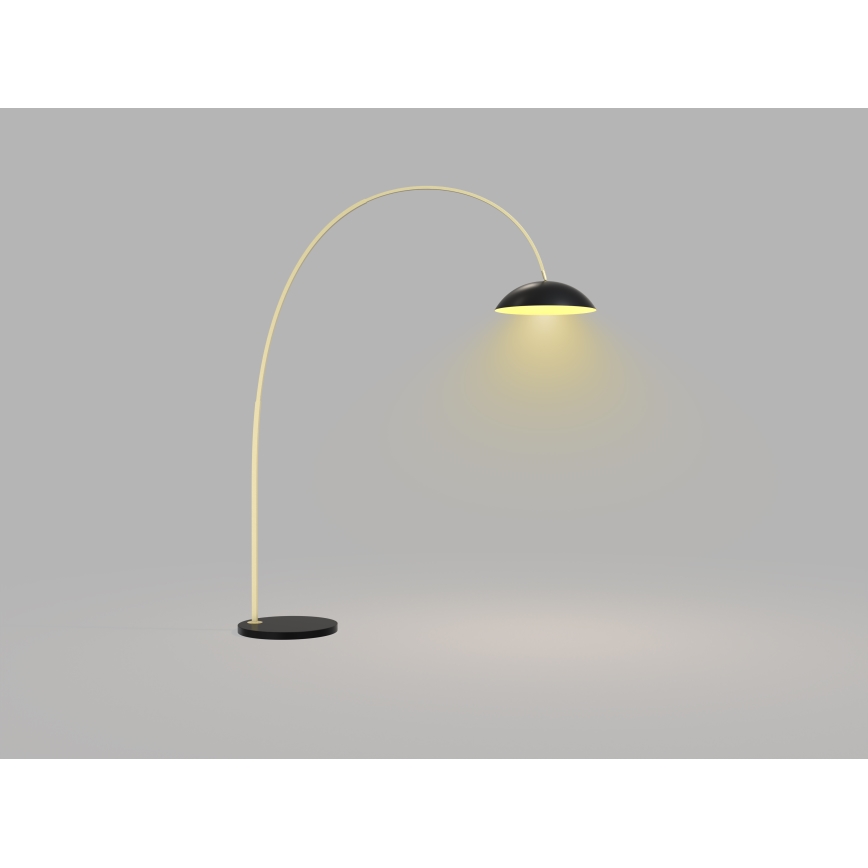 Wofi 3001-104 - Himmennettävä LED-lattiavalaisin ROSCOFF LED/21W/230V musta/kulta