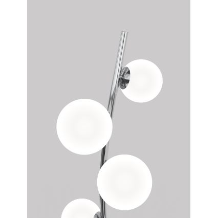 Wofi 3014-907 - LED-lattiavalaisin NANCY 9xG9/3,5W/230V kiiltävä kromi