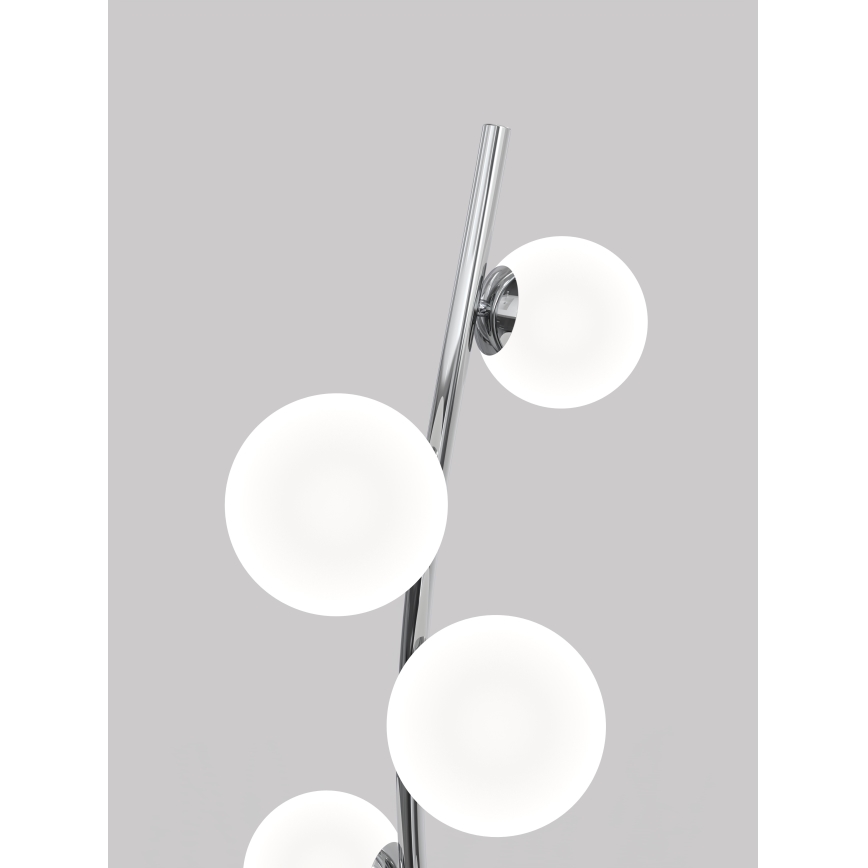 Wofi 3014-907 - LED-lattiavalaisin NANCY 9xG9/3,5W/230V kiiltävä kromi