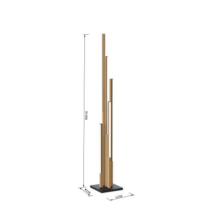 Wofi 3032-506 - Himmennettävä LED-lattiavalaisin CATANIA LED/24W/230V