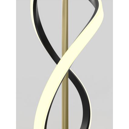 Wofi 3134-104 - Himmennettävä LED-lattiavalaisin INDIGO LED/31W/230V musta/kulta