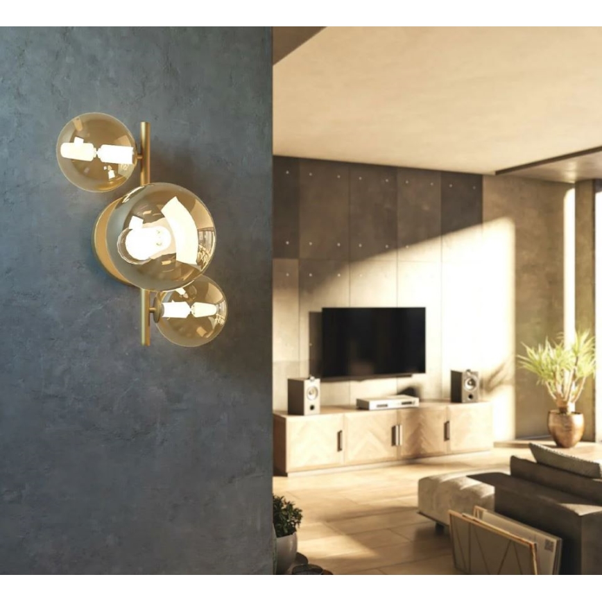 Wofi 4014.03.14.9000 - LED-seinävalaisin VILLA 3xG9/3W/230V