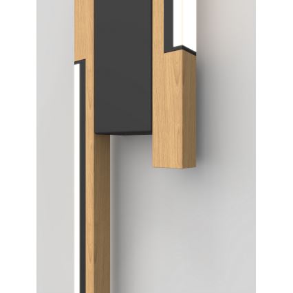 Wofi 4031-206- Himmennettävä LED-seinävalaisin PALERMO 11W/230V ruskea/musta