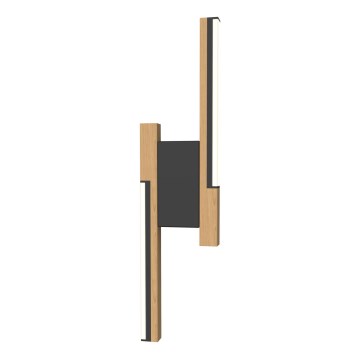 Wofi 4031-206- LED himmennettävä seinävalaisin PALERMO 11W/230V kumipuu