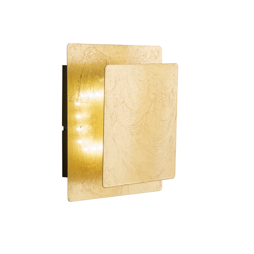 Wofi 4048-101Q - LED-seinävalaisin BAYONNE LED/6,5W/230V kulta
