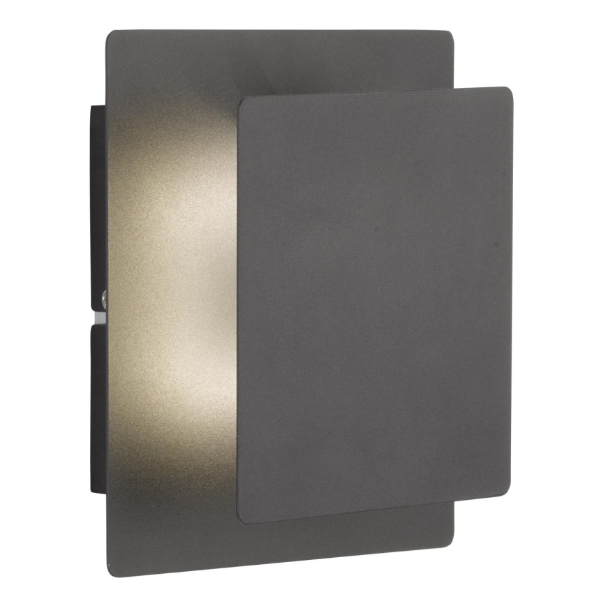 Wofi 4048-102Q - LED-seinävalaisin BAYONNE LED/6,5W/230V antrasiitti