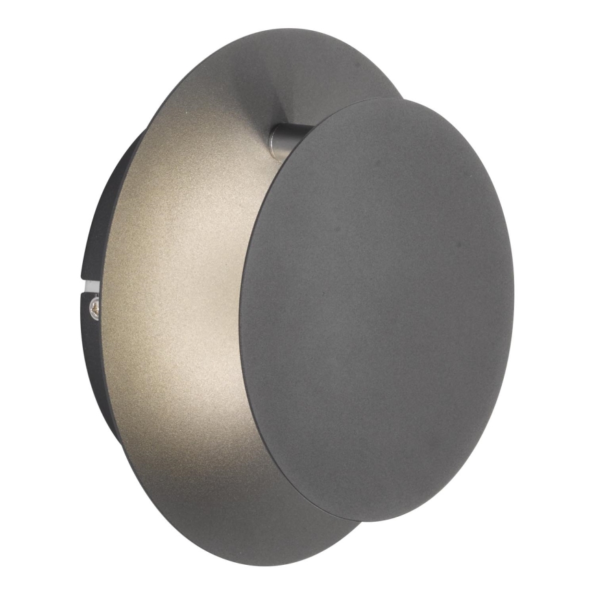 Wofi 4048-102R - LED-seinävalaisin BAYONNE LED/6,5W/230V antrasiitti