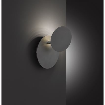 Wofi 4048-102R - LED-seinävalaisin BAYONNE LED/6,5W/230V antrasiitti