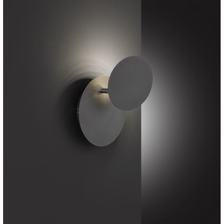 Wofi 4048-102R - LED-seinävalaisin BAYONNE LED/6,5W/230V antrasiitti