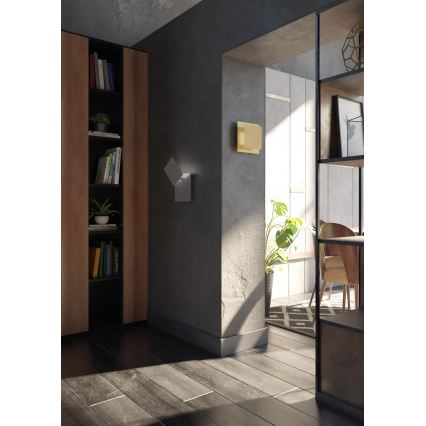 Wofi 4048-201Q - LED-seinävalaisin BAYONNE LED/6,5W/230V kulta