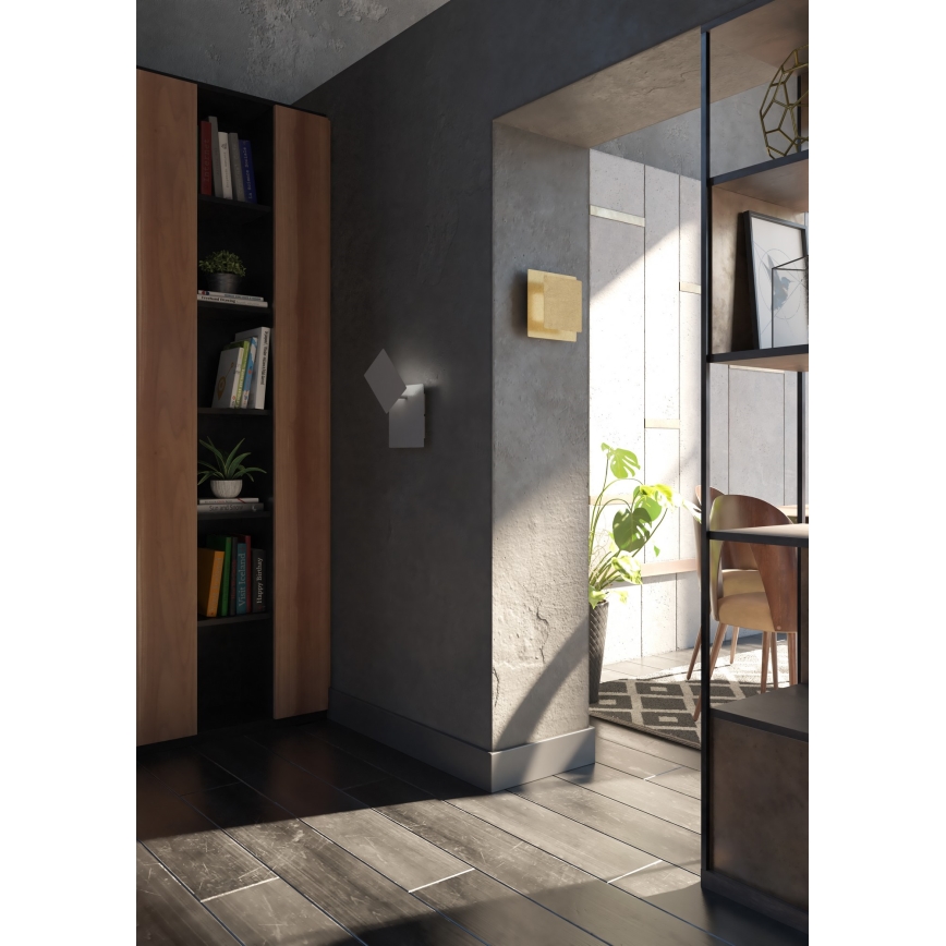 Wofi 4048-201Q - LED-seinävalaisin BAYONNE LED/6,5W/230V kulta