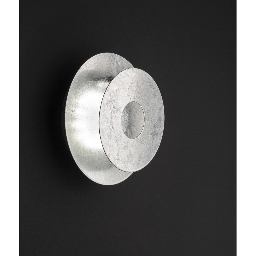 Wofi 4048-203R - LED-seinävalaisin BAYONNE LED/6,5W/230V hopea