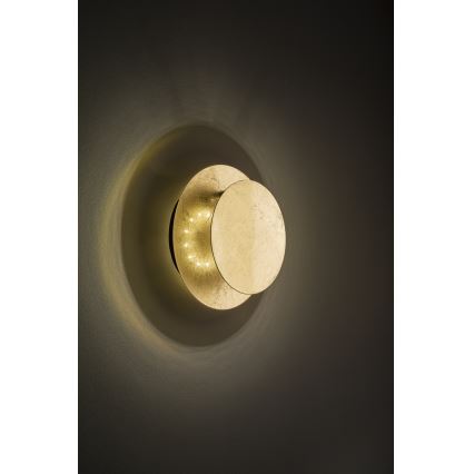 Wofi 4048-301R - LED-seinävalaisin BAYONNE LED/6,5W/230V kulta