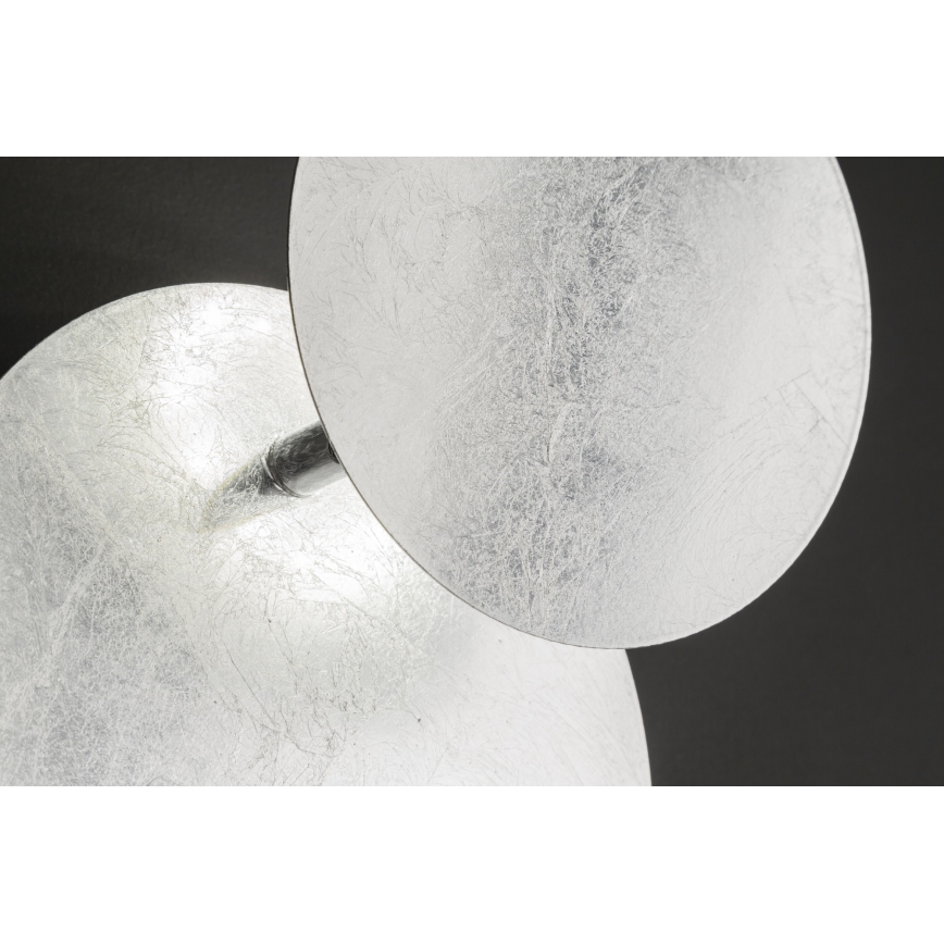 Wofi 4048-303R - LED-seinävalaisin BAYONNE LED/6,5W/230V hopea
