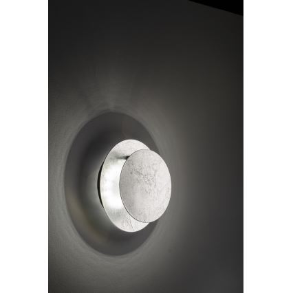 Wofi 4048-303R - LED-seinävalaisin BAYONNE LED/6,5W/230V hopea