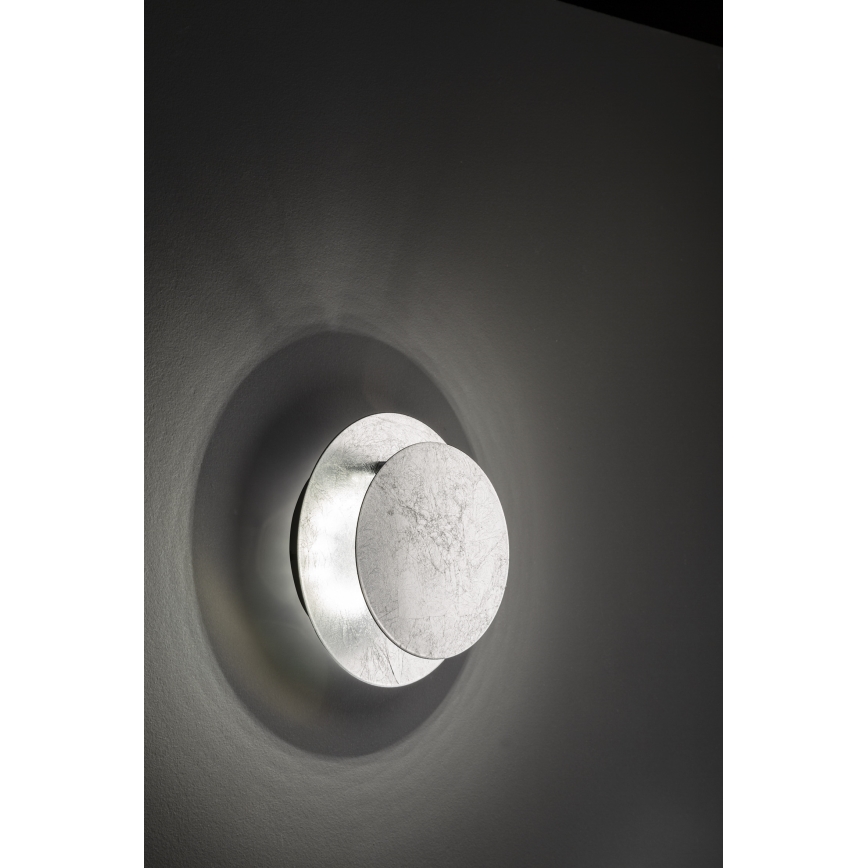Wofi 4048-303R - LED-seinävalaisin BAYONNE LED/6,5W/230V hopea