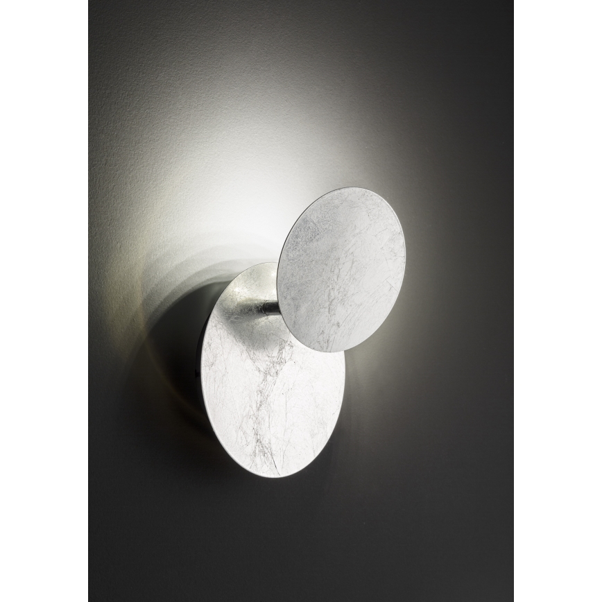 Wofi 4048-303R - LED-seinävalaisin BAYONNE LED/6,5W/230V hopea