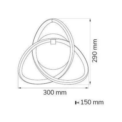 Wofi 4134.01.88.9000 - LED-seinävalaisin INDIGO LED/14W/230V