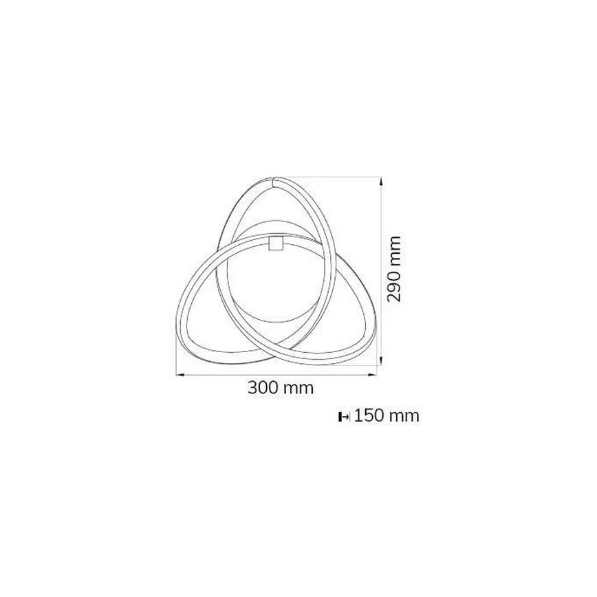 Wofi 4134.01.88.9000 - LED-seinävalaisin INDIGO LED/14W/230V