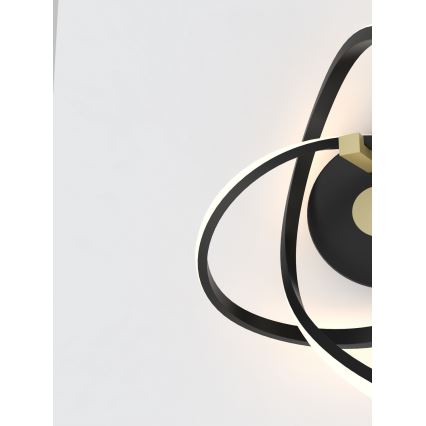 Wofi 4134-104 - LED-seinävalaisin INDIGO LED/14W/230V musta/kulta