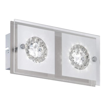 Wofi 4272.02.01.0000 - LED -seinävalaisin REIMS 2xLED / 4W / 230V