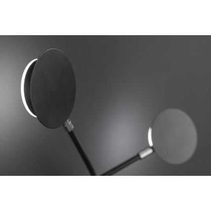 Wofi 446604109000 - LED-seinävalaisin BELIZE 4xLED/5W/230V 3000K musta