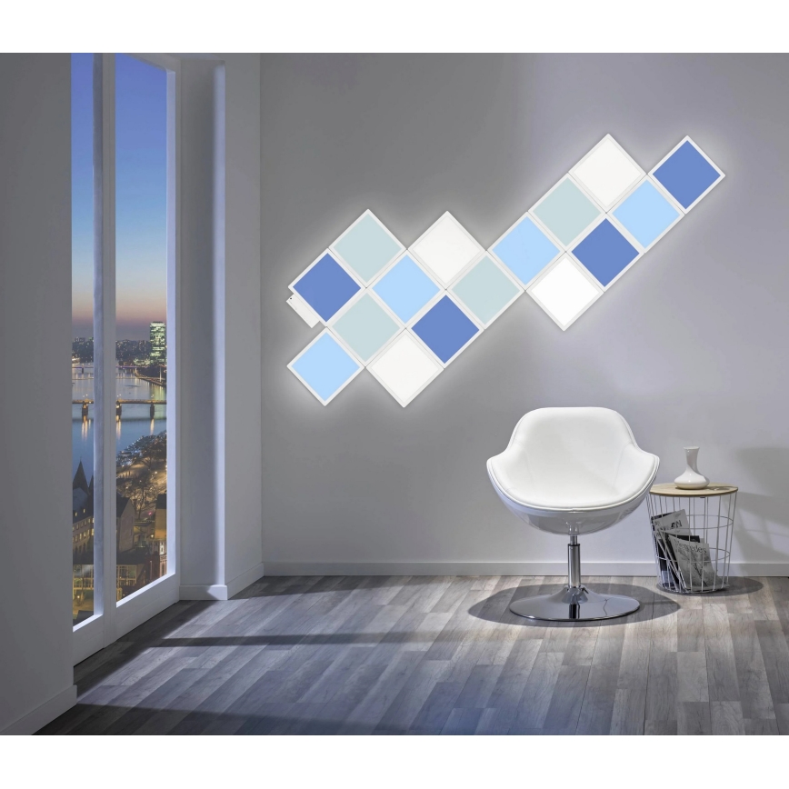 Wofi 4506.04.06.9000 - SETTI 4x LED RGB Himmennettävä seinävalo LED/2W/230V + kaukosäädin