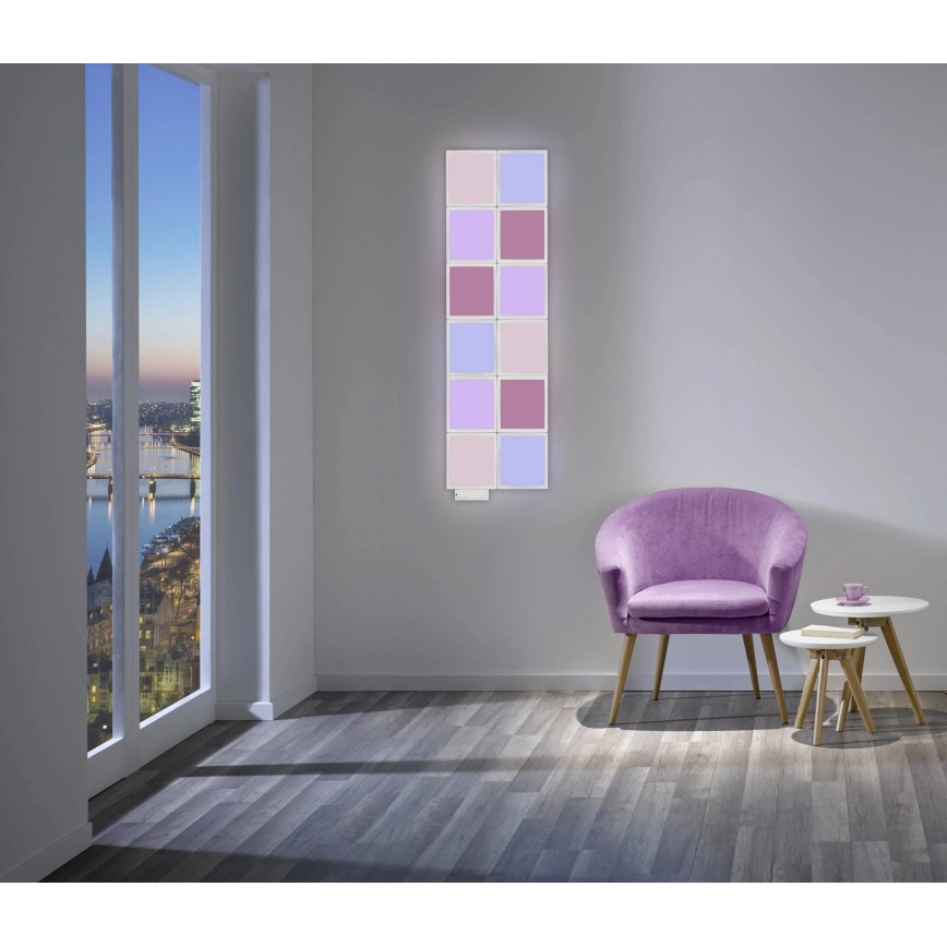 Wofi 4506.04.06.9000 - SETTI 4x LED RGB Himmennettävä seinävalo LED/2W/230V + kaukosäädin