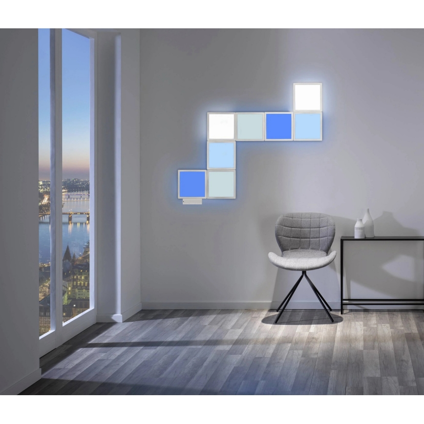 Wofi 4506.04.06.9000 - SETTI 4x LED RGB Himmennettävä seinävalo LED/2W/230V + kaukosäädin