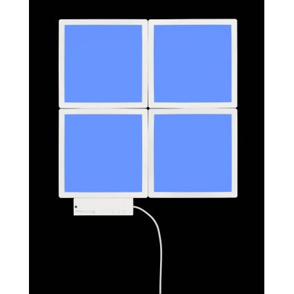 Wofi 4506.04.06.9000 - SETTI 4x LED RGB Himmennettävä seinävalo LED/2W/230V + kaukosäädin