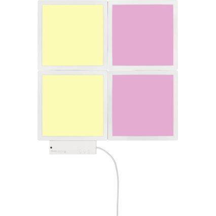 Wofi 4506.04.06.9000 - SETTI 4x LED RGB Himmennettävä seinävalo LED/2W/230V + kaukosäädin